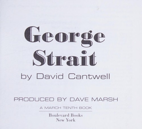 Cover for George Strait