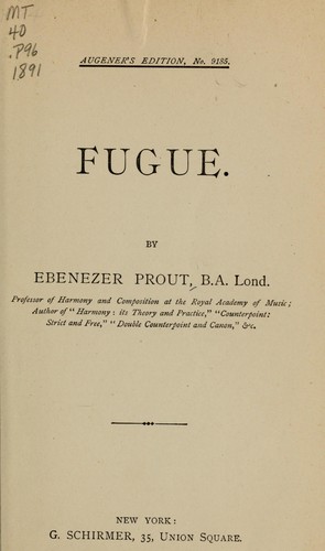 Cover for Fugue