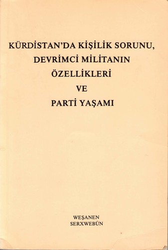 Cover for Kürdistan’da Kişilik Sorunu