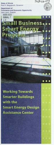 Cover for Small Business $mart Energy Program