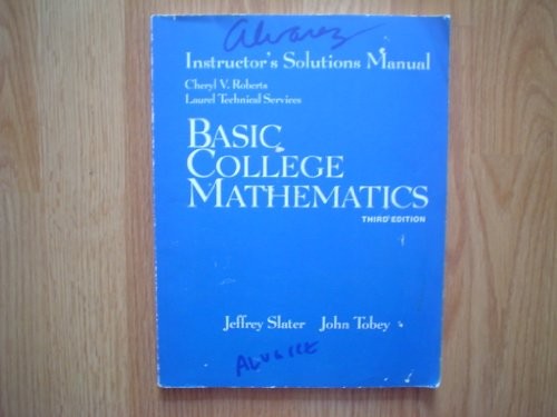 Cover for Instructors Solutions Manual