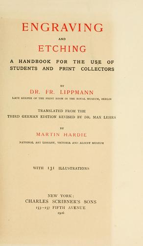 Cover for Engraving and etching