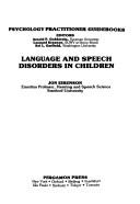 Cover for Language and speech disorders in children