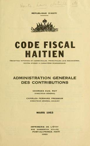 Cover for Code fiscal haïtien