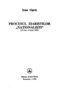 Cover for Procesul ziariștilor "naționaliști"