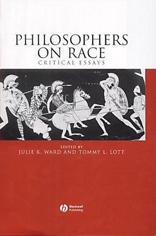 Cover for Philosophers on Race