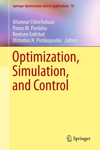 Cover for Optimization, Simulation, and Control