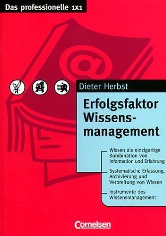 Cover for Erfolgsfaktor Wissensmanagement.