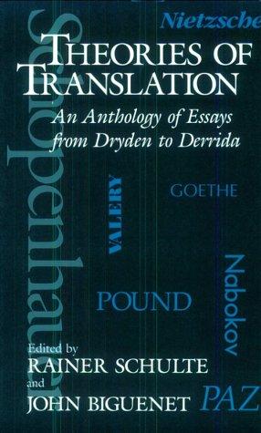 Cover for Theories of Translation