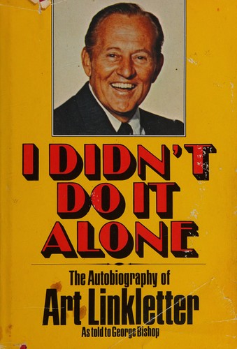 Cover for I didn't do it alone