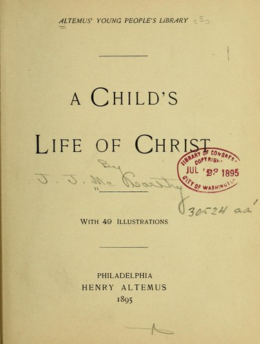 Cover for A child's life of Christ