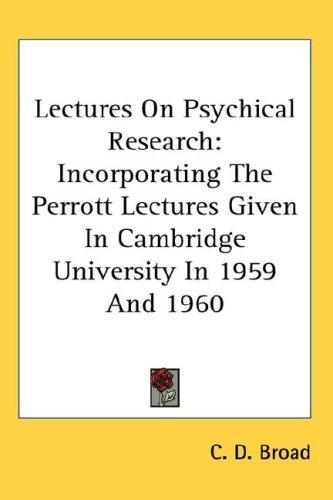 Cover for Lectures On Psychical Research