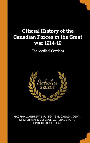 Cover for Official History of the Canadian Forces in the Great war 1914-19