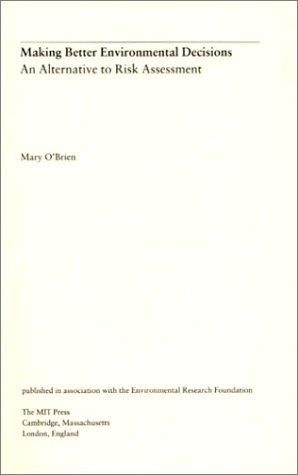 Cover for Making Better Environmental Decisions