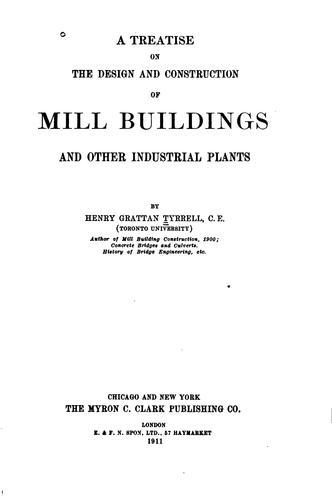Cover for treatise on the design and construction of mill buildings and other industrial plants