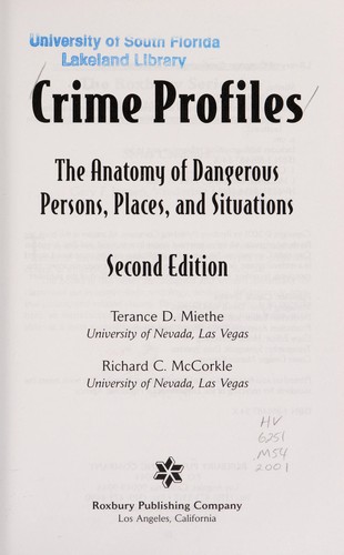 Cover for Crime profiles