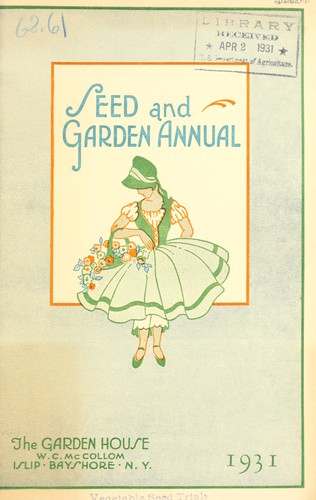 Cover for Seed and garden annual, 1931
