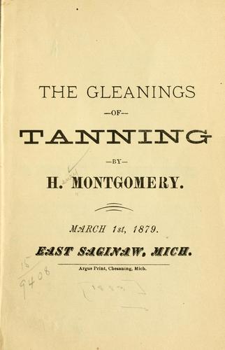 Cover for gleanings of tanning.