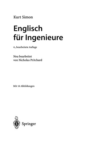 Cover for Englisch für Ingenieure