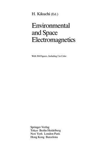 Cover for Environmental and Space Electromagnetics