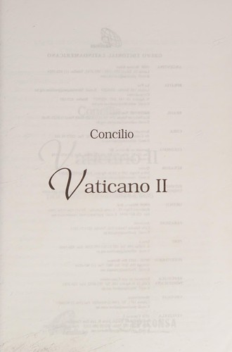 Cover for Concilio Vaticano II