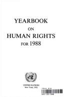 Cover for YEARBK ON HUMAN RIGHTS 1988 (Yearbook on Human Rights)
