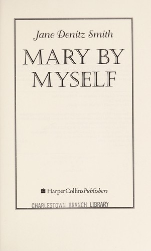 Cover for Mary, by myself