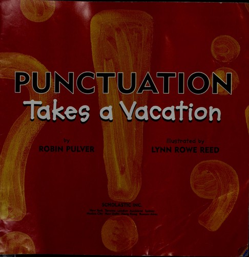 Cover for Punctuation takes a vacation
