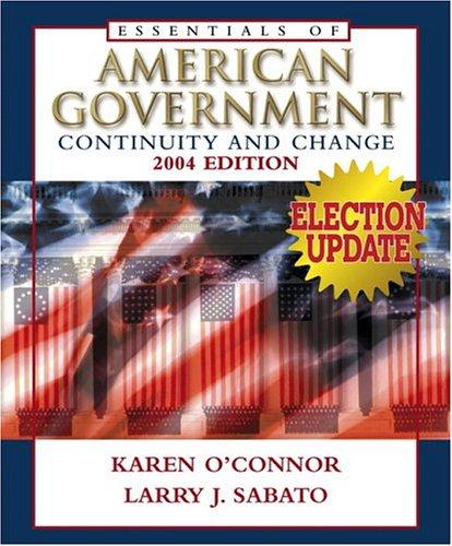 Cover for Essentials of American Government