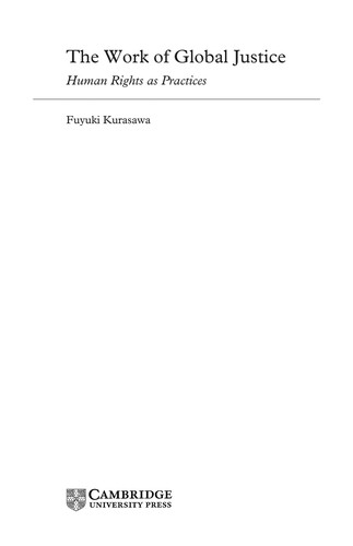 Cover for The work of global justice