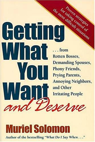 Cover for Getting what you want and deserve
