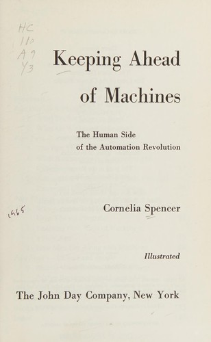 Cover for Keeping ahead of machines