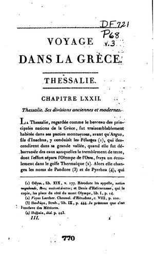 Cover for Voyage dans la Grèce