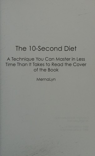 Cover for 10-Second Diet