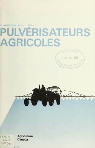 Cover for Pulvérisateurs agricoles