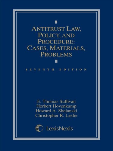 Cover for Antitrust Law, Policy and Procedure