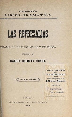Cover for Las represalias