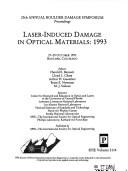 Cover for Laser-induced damage in optical materials, 1993