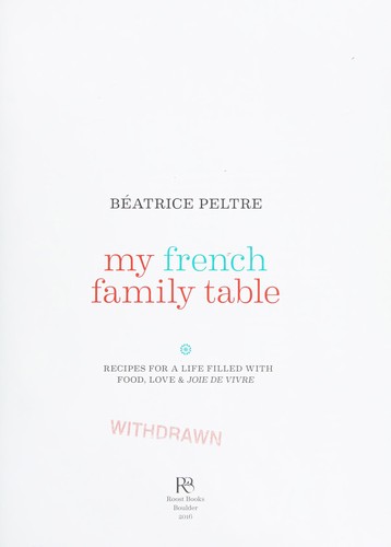 Cover for My French family table