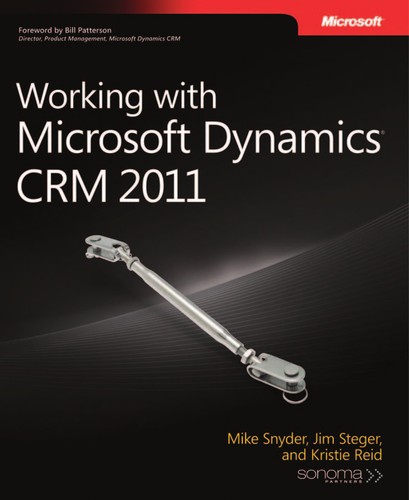 Cover for Working with Microsoft dynamics CRM 2011