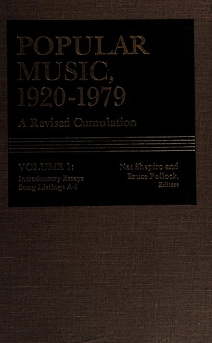 Cover for Popular Music 1920-1979 (Popular Music (Gale Res))