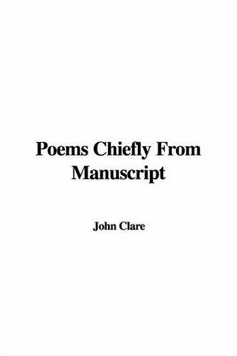 Cover for Poems Chiefly from Manuscript