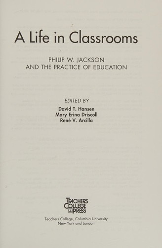 Cover for A life in classrooms