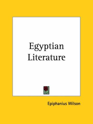 Cover for Egyptian Literature