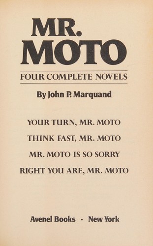 Cover for Mr. Moto