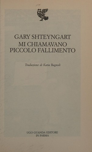 Cover for Mi chiamavano piccolo fallimento