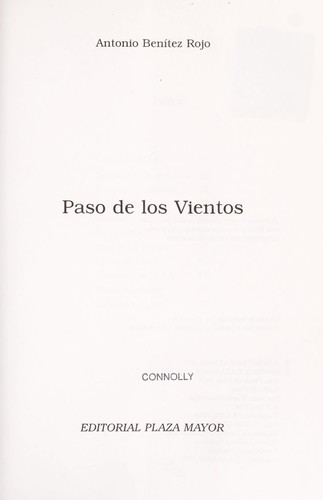 Cover for Paso de los vientos