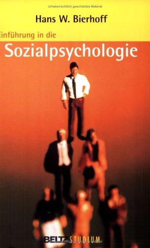 Cover for Einführung in die Sozialpsychologie