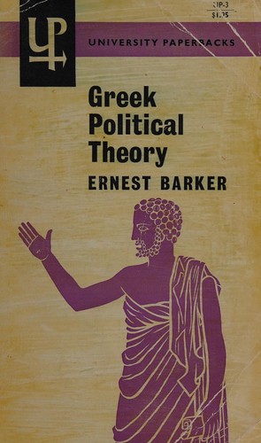 Cover for Greek Political Theory Plato and His Predecessors