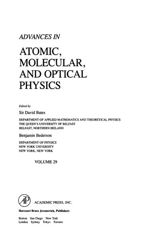 Cover for Advances in Atomic, Molecular, and Optical Physics, 29